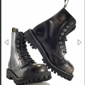 Steel brand rub off punk combat boots EU 43 10